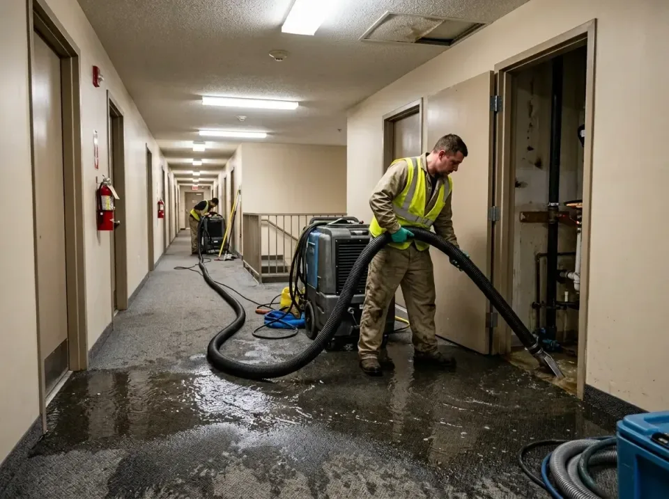 multi-unit-apartment-hallway-f-005 — frequently asked questions, Emergency Burst Pipe Water Extraction & Removal in Pingree…